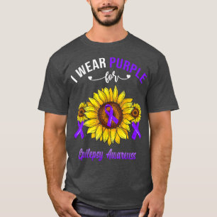 Camiseta Eu Visto Roxo Para A Consciência Epiléptica Girass