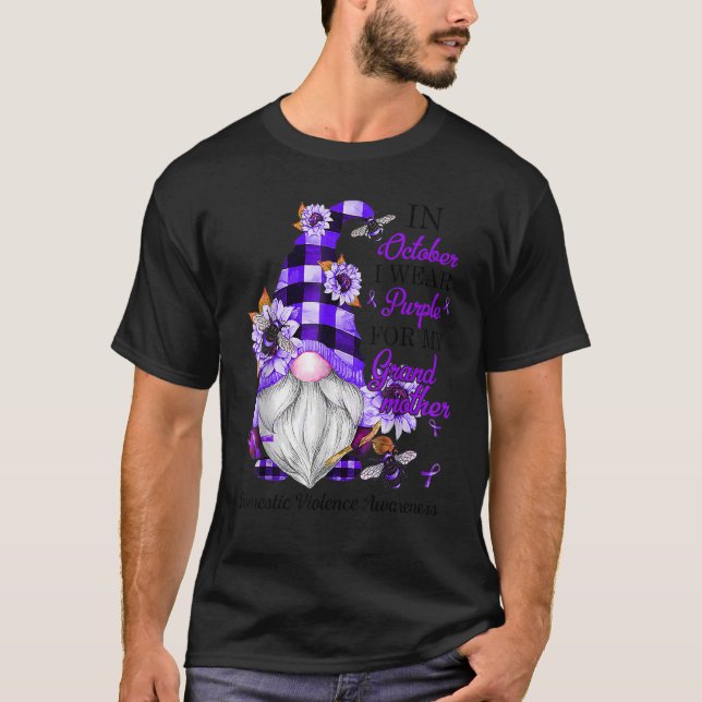 Camiseta Eu Visto Roxo Para A Minha Avó Roxo V (Frente)