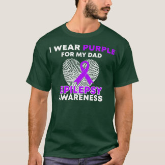 Camiseta Eu Visto Roxo Para A Minha Consciência Da Epilepsi