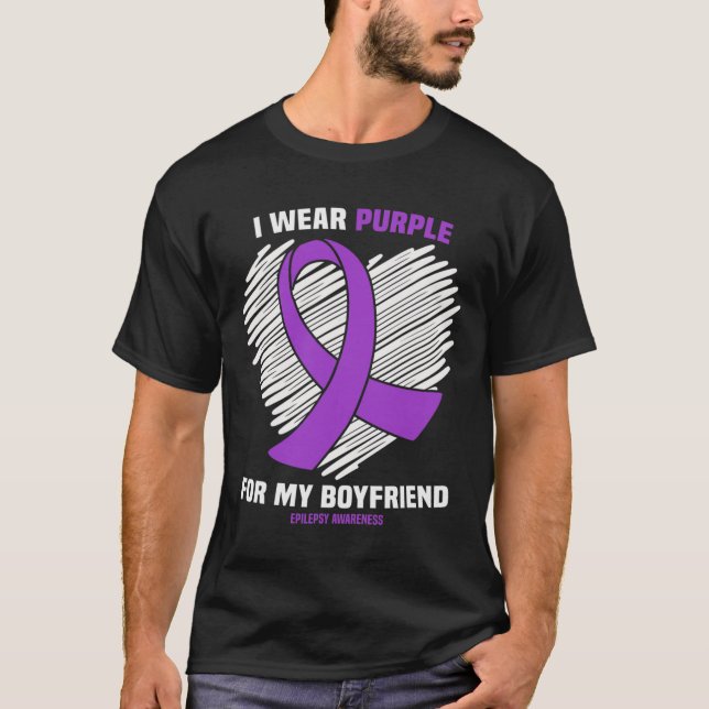 Camiseta Eu Visto Roxo Para A Minha Consciência Da Epilepsi (Frente)