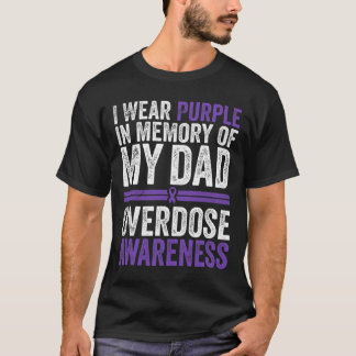 Camiseta Eu Visto Roxo Para A Minha Consciência Da Sobredos