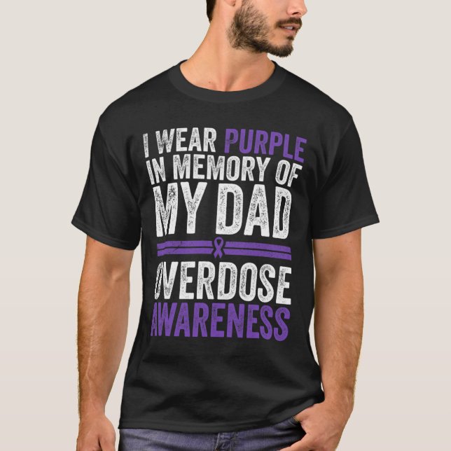 Camiseta Eu Visto Roxo Para A Minha Consciência Da Sobredos (Frente)