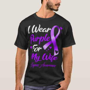 Camiseta Eu Visto Roxo Para A Minha Consciência Do Lupus Da
