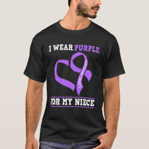 Camiseta Eu Visto Roxo Para A Minha Consciência Do Lupus Mê