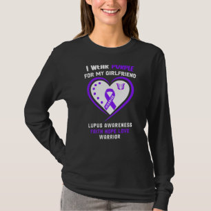 Camiseta Eu Visto Roxo Para A Minha Consciência Do Lupus Na