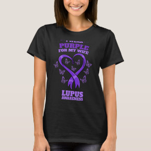 Camiseta Eu Visto Roxo Para A Minha Esposa Sensibilização P