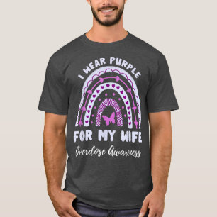 Camiseta Eu Visto Roxo Para A Minha Esposa Sensibilizar Rai