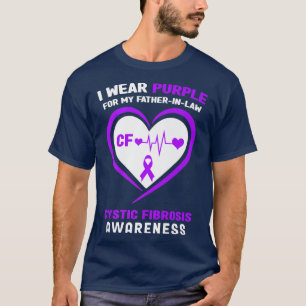 Camiseta Eu Visto Roxo para a minha Fibrose Cística por Fat
