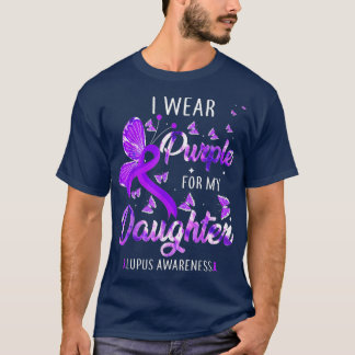 Camiseta Eu Visto Roxo Para A Minha Filha Bumbum De Consciê