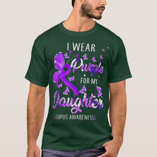 Camiseta Eu Visto Roxo Para A Minha Filha Bumbum De Consciê