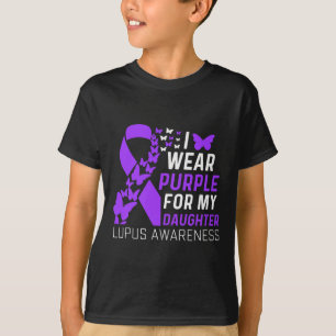 Camiseta Eu Visto Roxo Para A Minha Filha, Lupus, Conscient