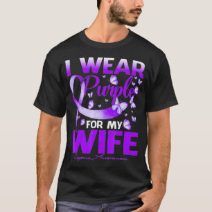 Camiseta Eu Visto Roxo Para A Minha Mulher Lupus Sensibiliz