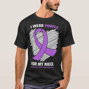 Camiseta Eu Visto Roxo Para A Minha Sobrinha Hipertensão Pu