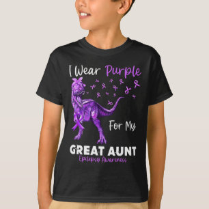 Camiseta Eu Visto Roxo Para A Minha Tia Excelente Consciênc