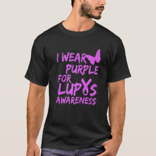 Camiseta Eu Visto Roxo Para A Sensibilização Do Lupus Friso