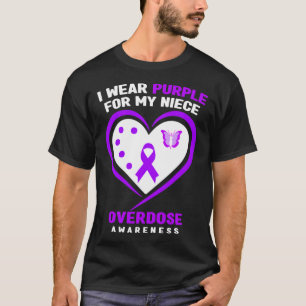 Camiseta Eu Visto Roxo Para A Sensibilização Para A Sobredo