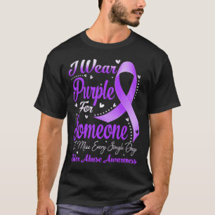 Camiseta Eu Visto Roxo Para Alguém MAIS VELHO ABUSO A Consc