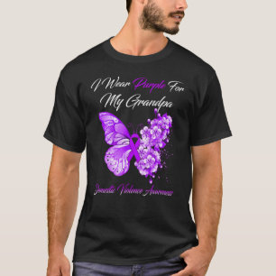 Camiseta Eu Visto Roxo Para Meu Avô, Violência Doméstica Aw