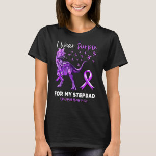 Camiseta Eu Visto Roxo Para Meu Estepdad Epilepsy Awarding 