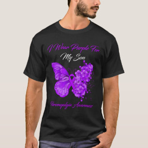 Camiseta Eu Visto Roxo Para Meu Filho Fibromialgia Sensibil