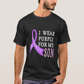 Camiseta Eu Visto Roxo Para Meu Filho Fibrose Cística Cf Aw