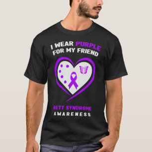 Camiseta Eu Visto Roxo Para Meus Amigos Contra Síndrome De
