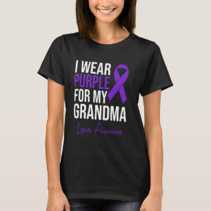 Camiseta Eu Visto Roxo Para Minha Avó Lupus Guerreiro