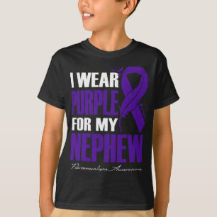 Camiseta Eu Visto Roxo Para Minha Consciência De Fibromialg