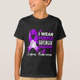 Camiseta Eu Visto Roxo Para Minha Consciência Do Lupus Da F