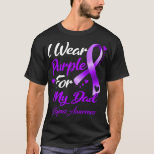 Camiseta Eu Visto Roxo Para Minha Consciência Do Lupus Pai