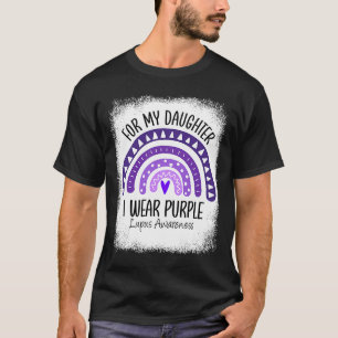 Camiseta Eu Visto Roxo Para Minha Filha Lupus Sensibilizar 
