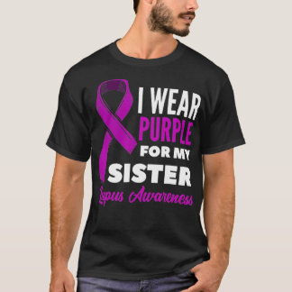 Camiseta Eu Visto Roxo Para Minha Irmã Lupus Irmão Lupus Aw