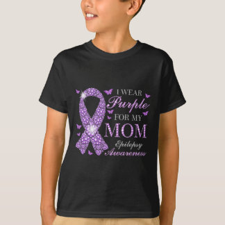 Camiseta Eu Visto Roxo Para Minha Mãe Consciência Epilepsia