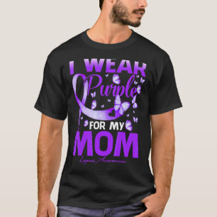 Camiseta Eu Visto Roxo Para Minha Mãe Lupus Sensibilização 