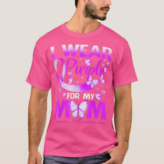 Camiseta Eu Visto Roxo Para Minha Mãe Lupus Sensibilização