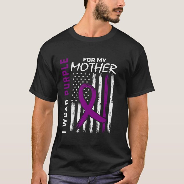 Camiseta Eu Visto Roxo Para Minha Mãe Sensibilização Epilep (Frente)