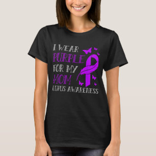 Camiseta Eu Visto Roxo Para Minha Mãe Sensibilização Lupus