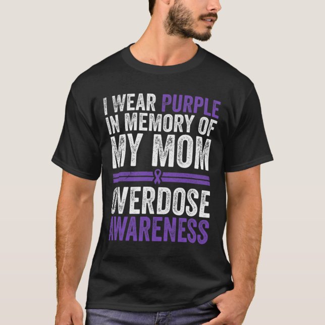 Camiseta Eu Visto Roxo Para Minha Mãe Sensibilizar (Frente)