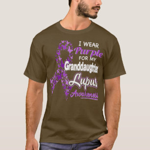 Camiseta Eu visto Roxo para minha neta Lupus Awarenes