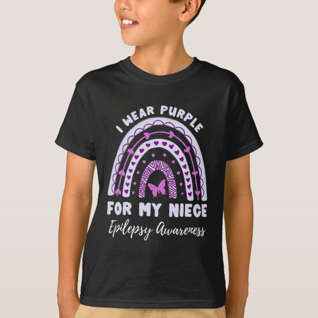 Camiseta Eu Visto Roxo Para Minha Sobremesa Epilepsia (Frente)