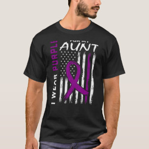 Camiseta Eu Visto Roxo Para Minha Tia Lupus Conscientizar A