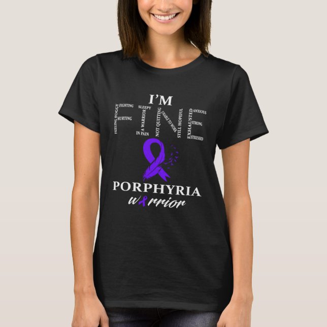 Camiseta Eu Visto Roxo Para O Guerreiro De Sensibilização D (Frente)