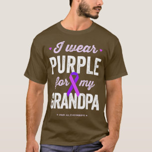 Camiseta Eu Visto Roxo para o meu avô Alzheimers