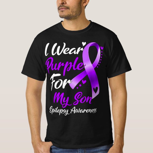 Camiseta Eu Visto Roxo Para O Meu Filho Dons De Consciência (Frente)