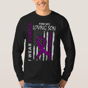 Camiseta Eu Visto Roxo Para O Meu Filho Epilepsia Conscient