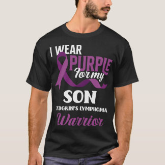 Camiseta Eu Visto Roxo Para O Meu Filho, Linfoma Hodgkin