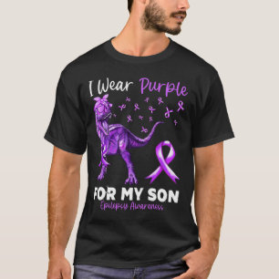 Camiseta Eu Visto Roxo Para O Meu Filho Sensibilização Para