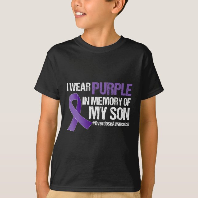 Camiseta Eu Visto Roxo Para O Meu Filho Sensibilizar Para A (Frente)