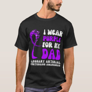 Camiseta Eu Visto Roxo Para O Meu Hiperestro Arterial Pulmo