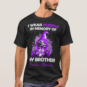 Camiseta Eu Visto Roxo Para O Meu Irmão Sensibilizar Para A